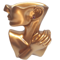 Malé drevené náušnice - Plesnivec