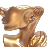 Malé drevené náušnice - Plesnivec