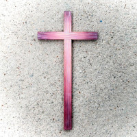 Drevený kríž - rôzne farby