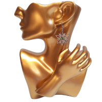 Wooden Earrings Edelweiss