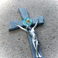 Crucifix with silver Corpus