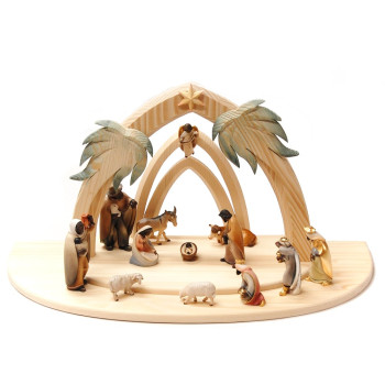 Africký vianočný betlehem so svetlom