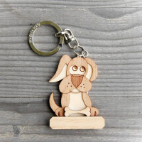 Drevený prívesok na kľúče Zvieratko