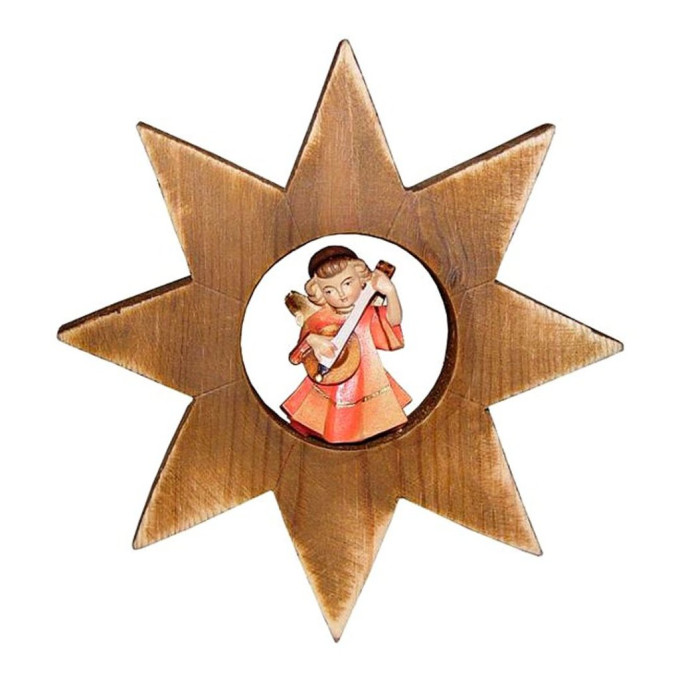 Angel with Mandoline Star Ornament