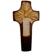 Drevený kríž svetla