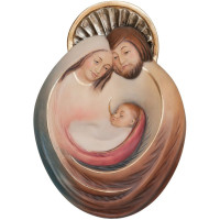 Svätá Rodina drevený portrét