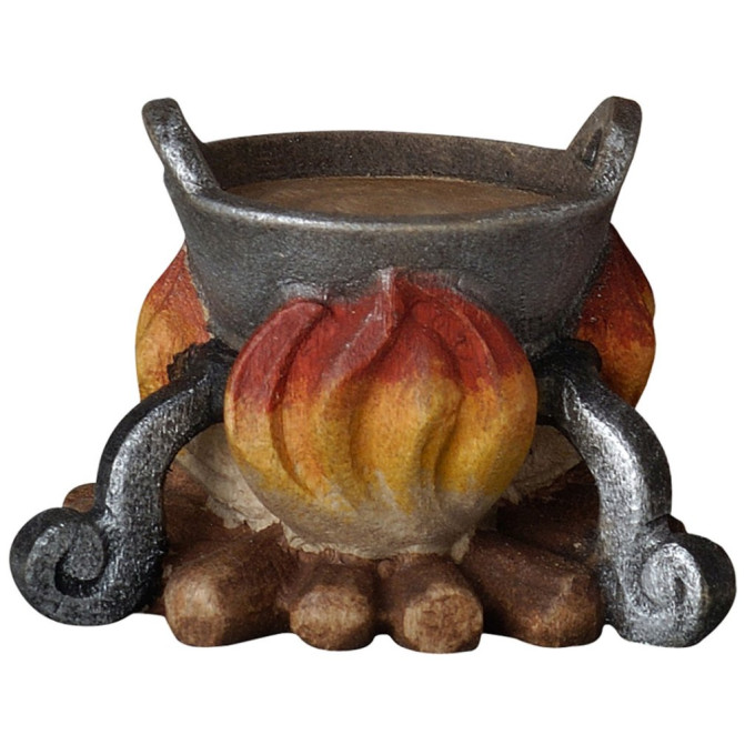 Camp fire with skillet - Folk