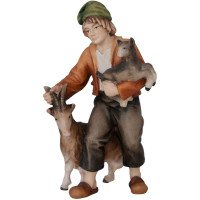 Goatherd with child and goat - Folk