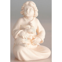 Girl sitting with rabbit - Folk