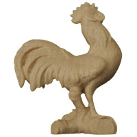 Rooster on wood log - Folk