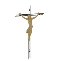 Steel Crucifix with double bar