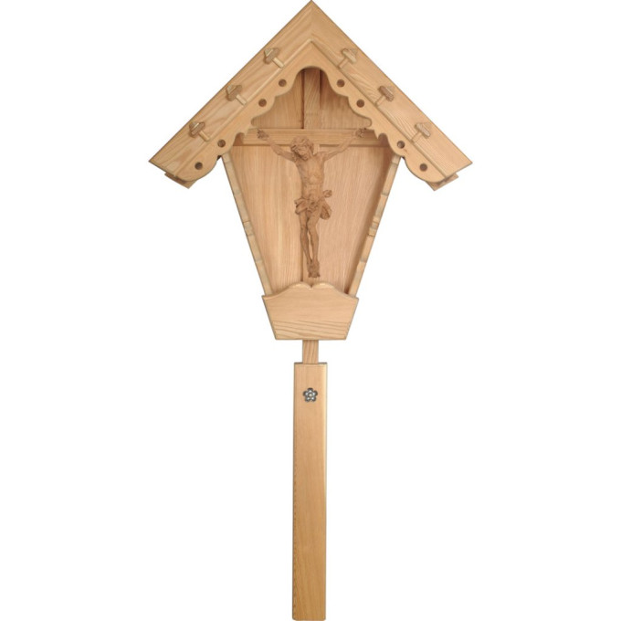 Dubový prícestný kríž s barokovým korpusom