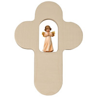 Childrens Crucifix with Angel praying 5 cm