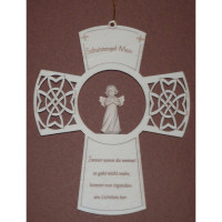 Detský krucifix s modliacim sa anjelom