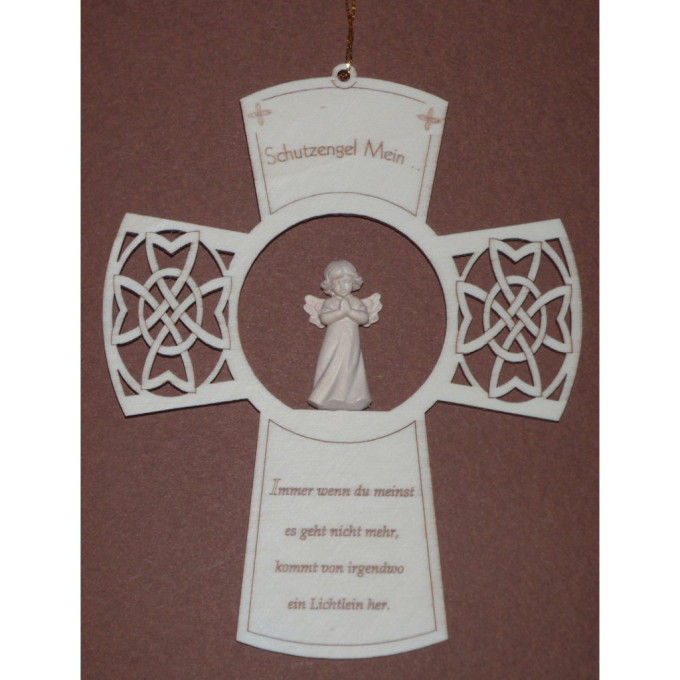 Detský krucifix s modliacim sa anjelom