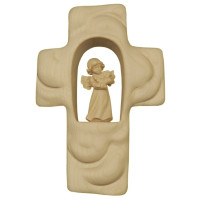 Detský krížik s oblakmi, anjelom a holubicou