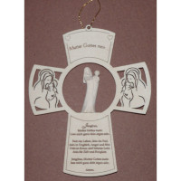 Krížik s Pannou Máriou a modlitbou