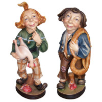 Max a Moritz drevorezba