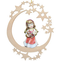 Mesiac s anjelom a medvedíkom