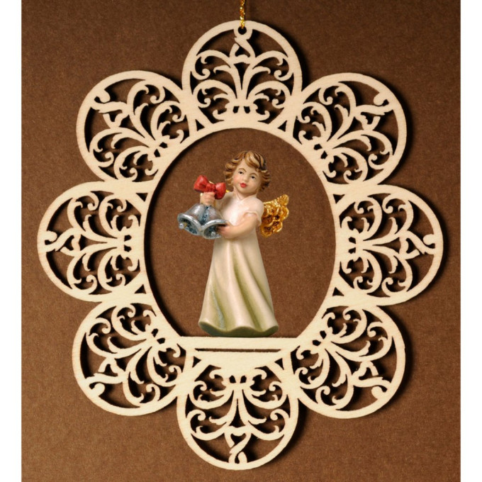 Ornament s anjelom a zvončekami