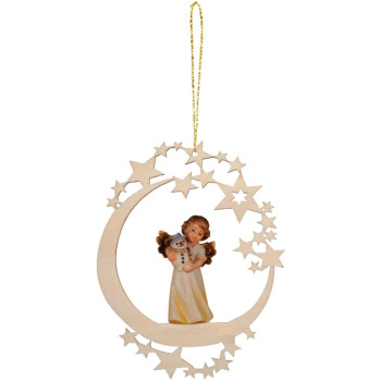 Mesiac s anjelom a snehuliakom