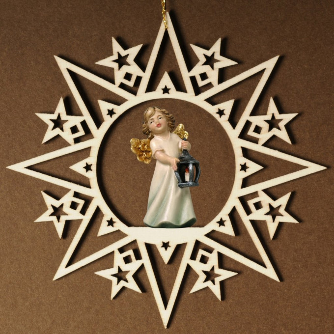 Stars with angel lantern