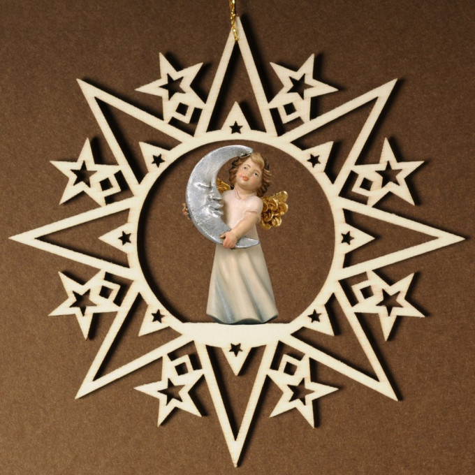 Stars with angel moon