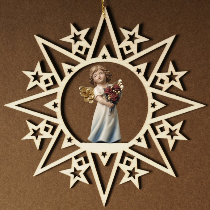 Hviezdy s anjelom a ružami