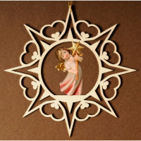 Srdcová hviezda s lietajúcim anjelom