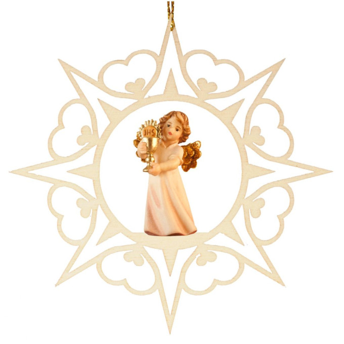 Srdcová hviezda s kalichom a hostiou