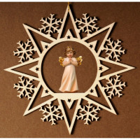 Krištáľová hviezda s modliacim anjelom