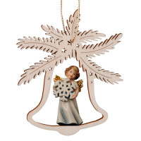 Zvonček s anjelom a vločkou