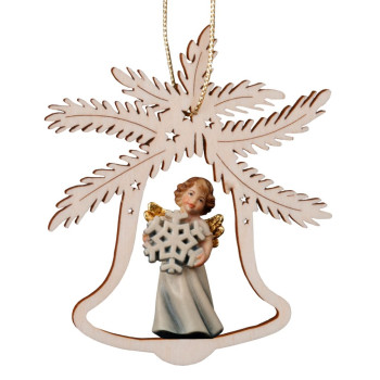Zvonček s anjelom a vločkou