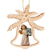 Zvonček s anjelom a darčekom