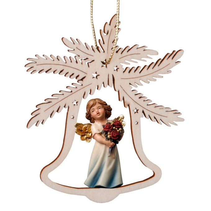 Zvonček s anjelom a ružami