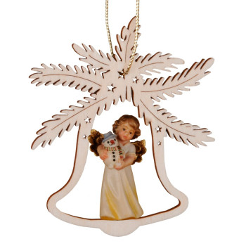 Zvonček s anjelom a snehuliakom