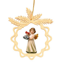 Okrúhla hviezda s anjelom a zvončekami