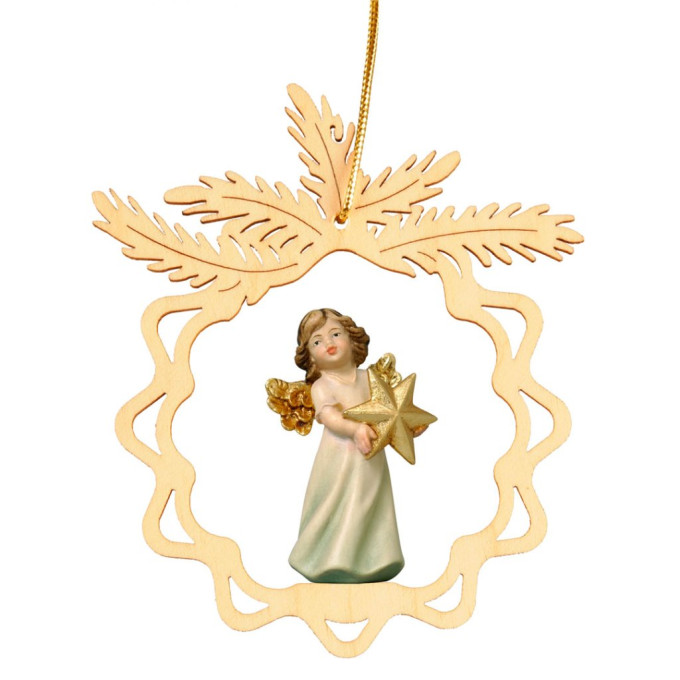 Okrúhla hviezda s anjelom a hviezdou