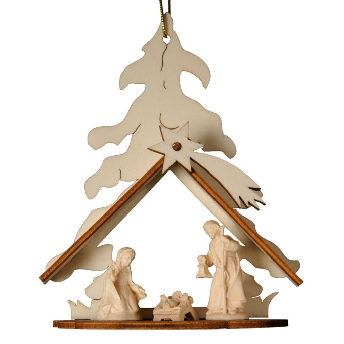 Závesný betlehem so Svätou rodinou