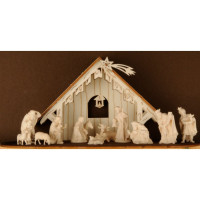 Betlehem s domcom a 12 figúrkami (4cm)