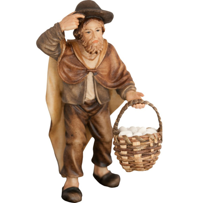Shepherd with Eggs in Basket - Folk