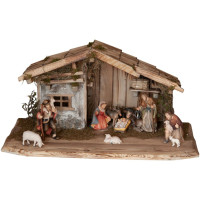 Betlehem Rasciesa s domcom a 10 figúrkami