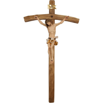 Baroque Crucifix with curved Cross