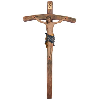 Classic Crucifix on a curved cross