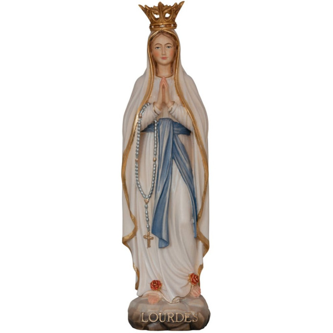Panna Mária Lurdská s korunkou (Valgardena)