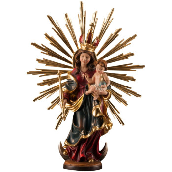 Panna Mária Bavorská so svätožiarou