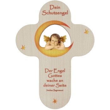 Children`s Cross with angel and irish blessing