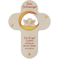 Children`s Cross with angel and irish blessing