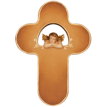 Children`s Cross coloured with Raffaello angel