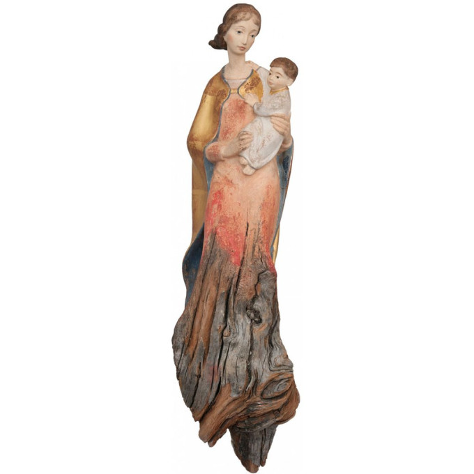 Matka vo vetre koreňová socha